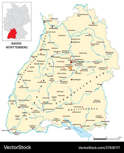 Map Of Baden Germany Emmy Norrie