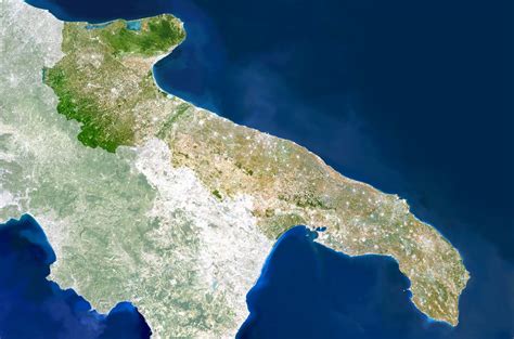 Puglia Map or Map of Puglia