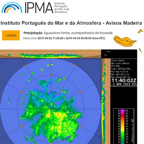 Tempo Nas Ilhas 02Abr2019 Aviso Laranja De Aguaceiros Por Vezes Fortes