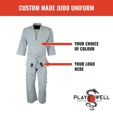 Custom Made Martial Arts Judo Uniforms - Your Logo - The Black Belt ...