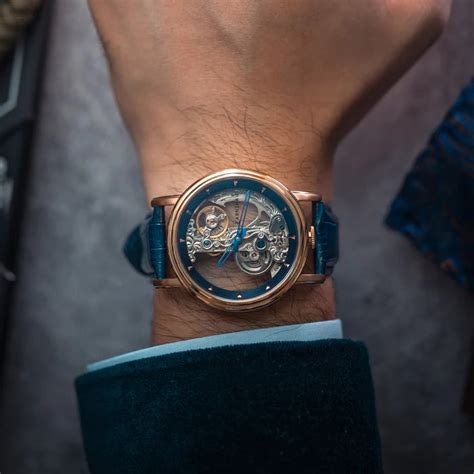 Montre Earnshaw Fowler Bridge Skeleton Automatic Blue Es