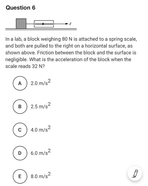 Solved In A Lab A Block Weighing N Is Attached To A Chegg