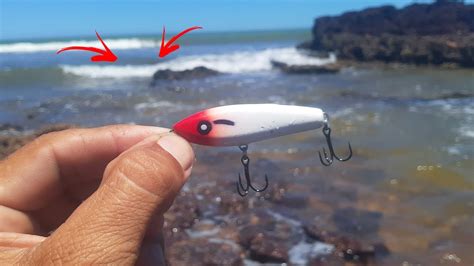 Pesca ULTRALIGHT Nas Pedras Da Praia Micro Isca Stick Robalos YouTube