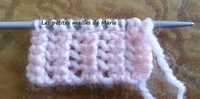 Les Petites Mailles De Marie Point Lignes Verticales Ajour Es Point