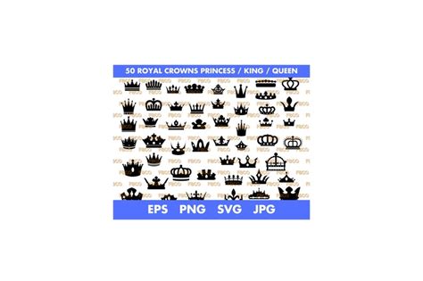 20 Crowns Svg Bundle Princess Tiara King Queen Crown Svg For Etsy Canada