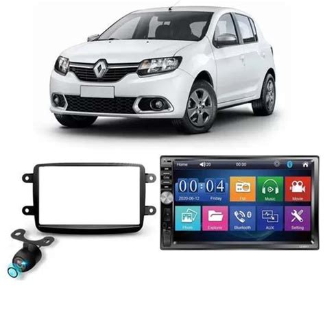 Central Multim Dia Renault Sandero At Bluetooth Mp Din