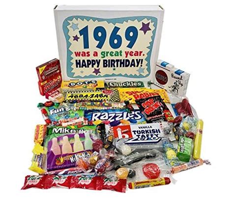 Woodstock Candy 1969 50th Birthday T Box Vintage Nostalgic Candy