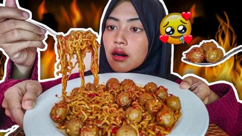 MUKBANG MIE BAKSO KUAH MERCON YouTube