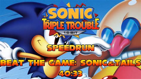 PB Sonic Triple Trouble 16 Bit Speedrun Beat The Game With Sonic