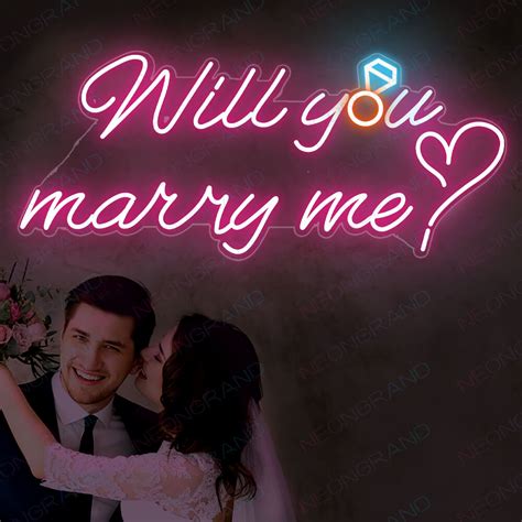 Will You Marry Me Wedding Led Neon Sign Neongrand