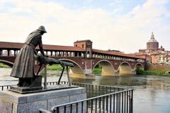 The old bridge of Pavia stock photo. Image of pavia, arcades - 20088830