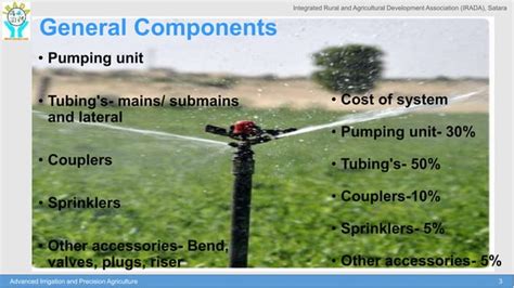 Components And Fittings Of Sprinkler Irrigation System Ppt