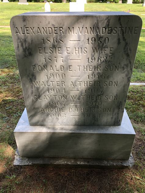 Alexander MacLean Vanadestine 1868 1950 Find A Grave Memorial