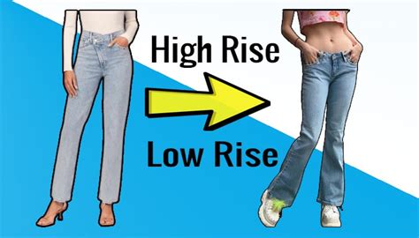 A Comprehensive Step-by-Step Guide to Converting High-Rise Jeans into Low-Rise Jeans