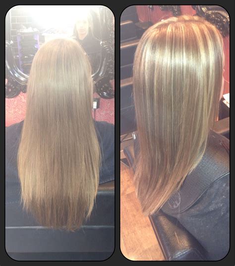 Before And After Virgin Hair With Highlights Pretty Hairstyles Hair Highlights Long Hair Styles