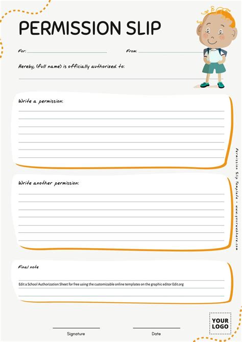 Printable Field Trip Permission Slip Templates