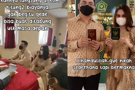 Kisah Pasangan Pilih Menikah Sederhana Di KUA Hilangkan Gengsi Demi