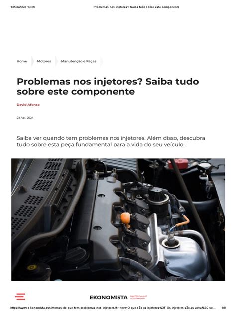 O Que Fazer Quando O Líquido Da Injeção Voltou - Sintomas de Problemas nos Injetores | PDF | Motores | Injeção eletrônica