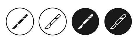 Scalpel Line Icon Set 47089604 Vector Art At Vecteezy