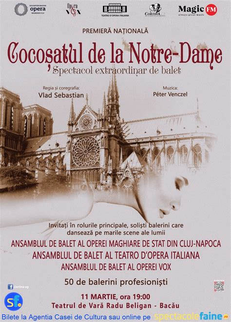 Cocosatul De La Notre Dame Spectacole Faine Bacau Martie