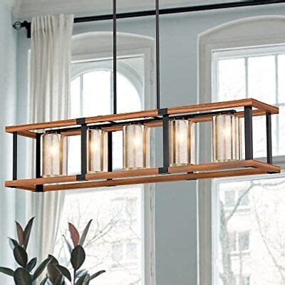 Farmhouse Chandeliers for Dining Room - 41" Adjustable Kitchen Island ...