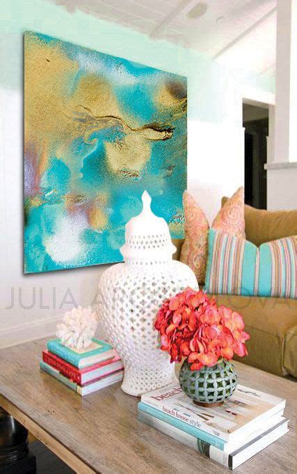 50 Turquoise Abstract Art Teal Gold Wall Art Etsy Art Turquoise