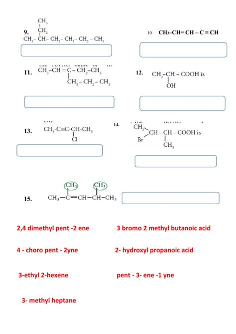 Iupac Naming Practice Worksheets