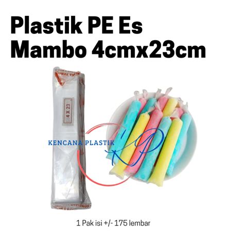 Jual Plastik Pe Es Mambo Es Lilin Ukuran 4x23 Cm Shopee Indonesia