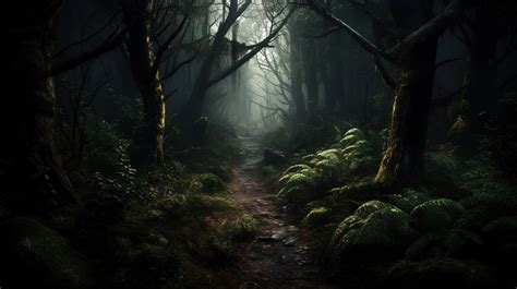 Dark Forest Path Through A Backgrounds | JPG Free Download - Pikbest