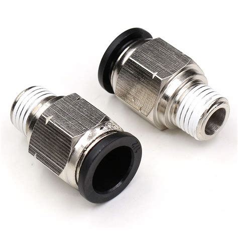 CEKER 1 4 Push To Connect Fittings 1 2 Inch Od Tube To 1 4 NPT Male