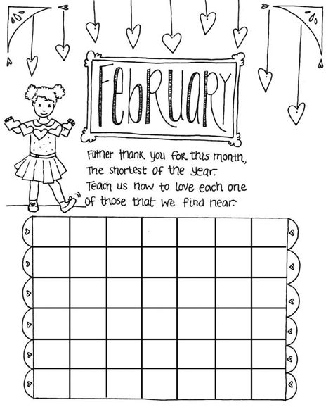 20 Free Printable February Coloring Pages