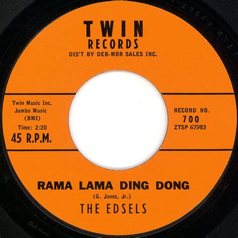 Song Of The Day The Edsels Rama Lama Ding Dong The Telltale Mind