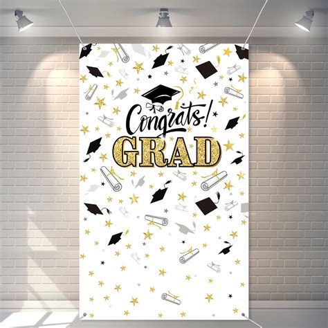 Buy Graduation Backdrop 2022 Grad Photo Backdrop Banner Congrats Graduation Party Background