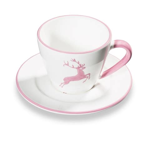 Gmundner Keramik Rosa Hirsch Kaffeetasse Gourmet L Rosa Hirsch