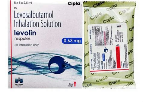 Levolin Respules Levosalbutamol Inhalation Solution Strength 0 63 Mg