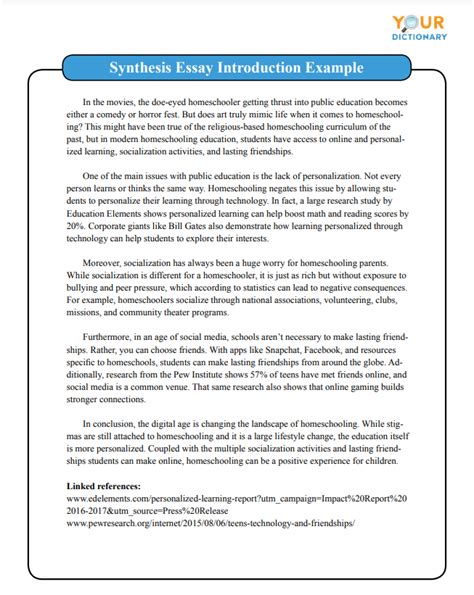 How To Write An Effective Synthesis Essay Tips Examples