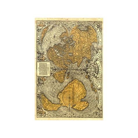 The Oronteus Finaeus Map Of The World 1531 Print Poster Art Unlimited