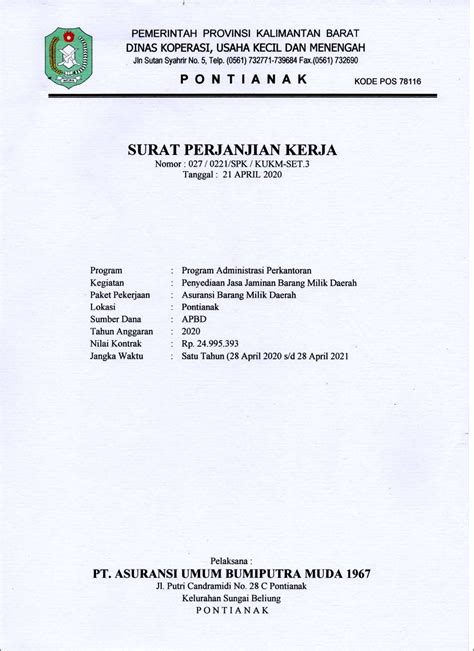 Contoh Surat Perjanjian Kerjasama Dinas Surat Perjanjian Desain Contoh Surat Al8aeev18w