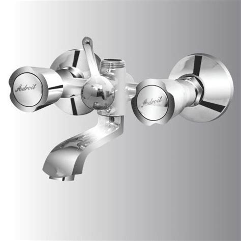 Adroit Silver Society Series Telephonic Brass Wall Mixer For