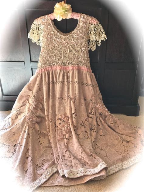 Izzy Roo Romantic Cottage Dress Vintage Shabby Chic Style Etsy