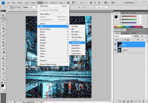 Rain Effect in Photoshop | Learn How to create Rain Effect in Photoshop