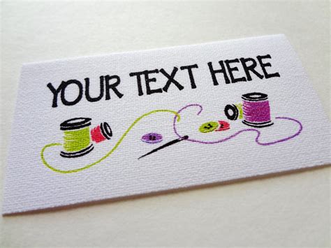 Custom Printed Fabric Labels Design 203 - Etsy