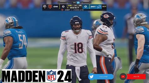 Week 13 Caleb Williams Bears Vs Detroit Lions Madden 25 Roster