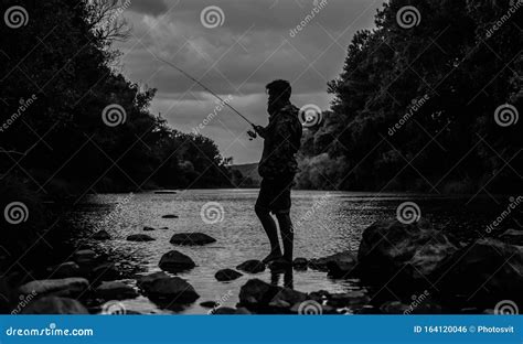 Peaceful Fisherman Fish Farming Pisciculture Raising Fish Commercially