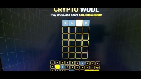 Binance Wodl Game 4 Letter Words Answer Today Binance Crypto WODL 4