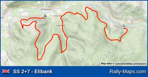 SS 2 7 Elibank Stage Map Colin McRae Forest Stages Rally 1998