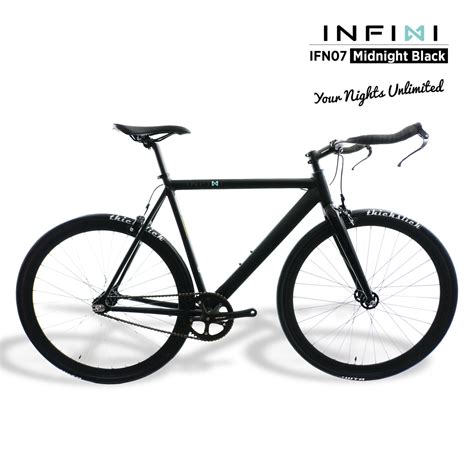 Infini Single Speed Fixie Bike Midnight Black Ifn07 Xfixxi Canada Xfixxi Bikes Online Store