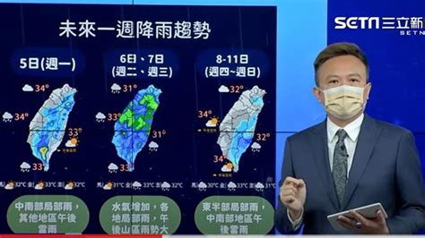 「恐又有熱帶系統！」一圖看懂下周天氣：這2天全台有雨 生活 三立新聞網 Setncom