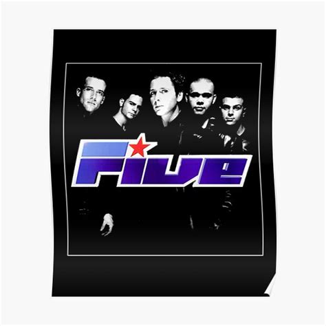 "Five Boy Band " Poster for Sale by MsMurd321 | Redbubble