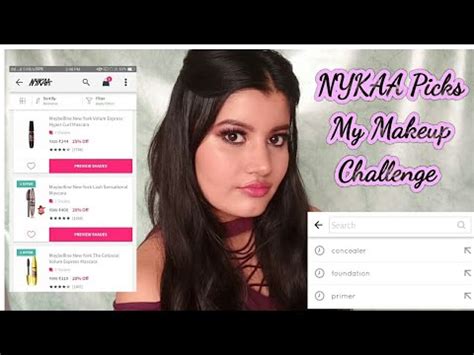 NYKAA Picks My Makeup Challenge Riya Beauty YouTube